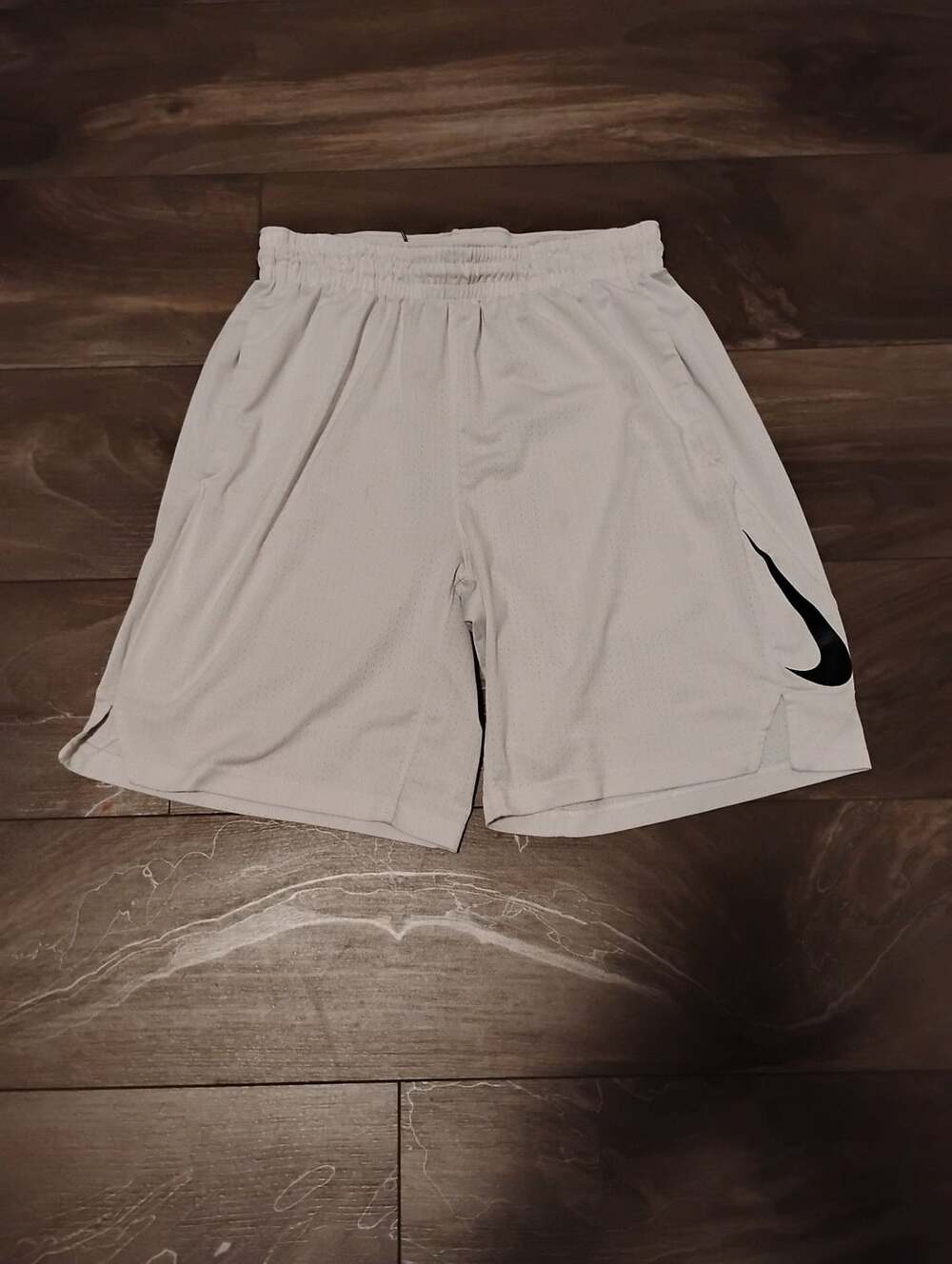 Nike Dri-FIT Basketball Shorts Size L White Black Logo